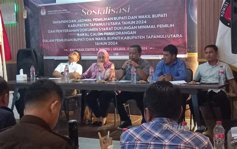 Kpu Taput Sosialisasi Tahapan Dan Jadwal Pilkada Kota