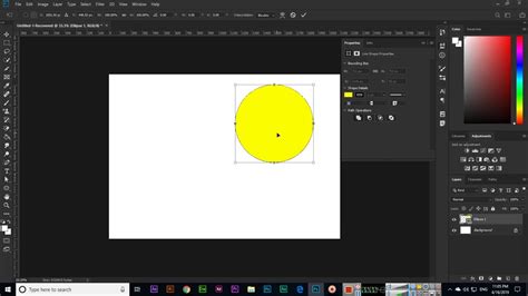 Ellipse Tool Adobe Photoshop Cc Youtube