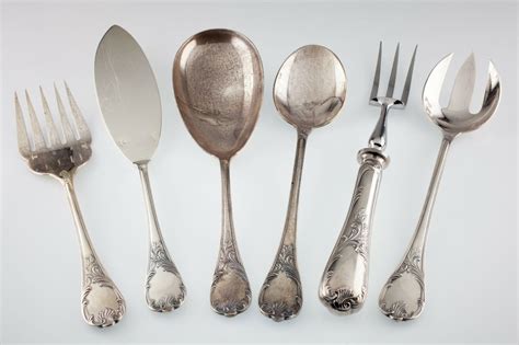 Christofle Silverplate Flatware Set In Marly Pattern 119 Pieces