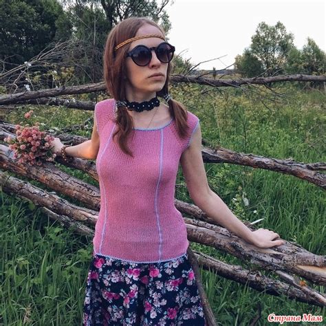 Топ спицами с бантиком на спине - Вязание - Страна Мам