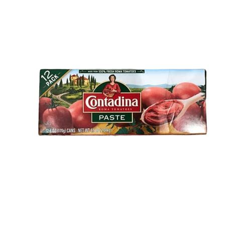 Contadina Canned Roma Style Tomato Paste 6 Oz Pack Of 12 Shelhealth