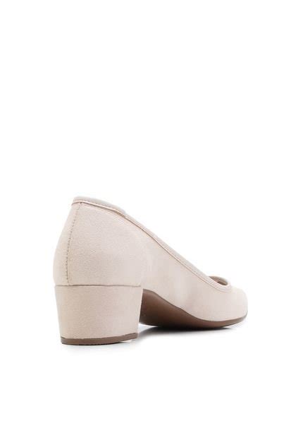 Scarpin Moleca Lisa Nude Compre Agora Dafiti Brasil