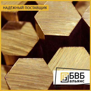 Шестигранник бронзовый БрБ, БрАЖ, БрАЖН, БрАЖМЦ, БрАМЦ, БрОФ, БрОЦ ...