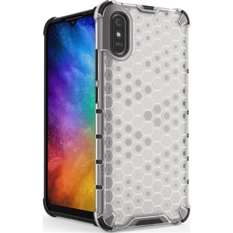 Mobigear Honeycomb Coque Xiaomi Redmi 9A Coque Arrière Rigide