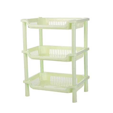 3 слоя кухонная полка пластиковая PP Складная вешалка для ванной с ...