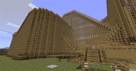 The Creeper Giant Wooden Rollercoaster World Of Minecraft