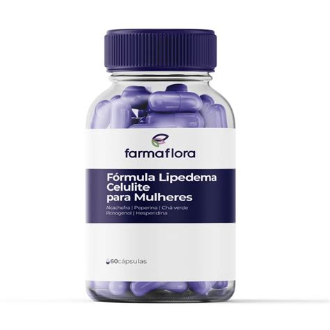 Remedio Para Lipedema E Celulite - Fórmula Lipedema e Celulite para Mulheres | 60 Cápsulas