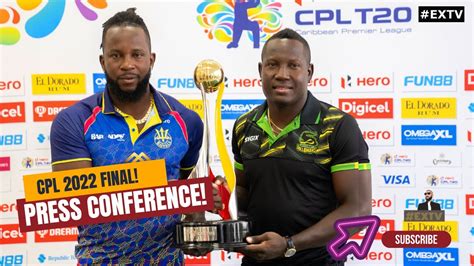 Hero Cpl Final Press Conference Barbados Royals Vs Jamaica