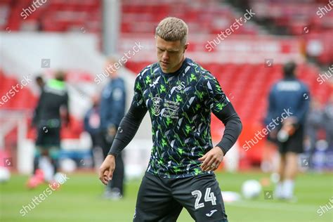 Jake Bidwell Swansea City 24 Warming Editorial Stock Photo Stock