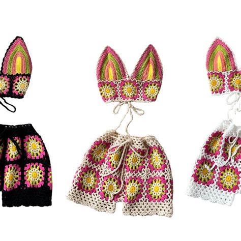 Granny Square Bikini Etsy