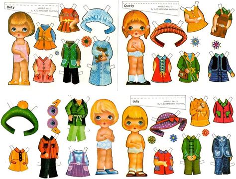 Бумажные куклы с одеждой для вырезания