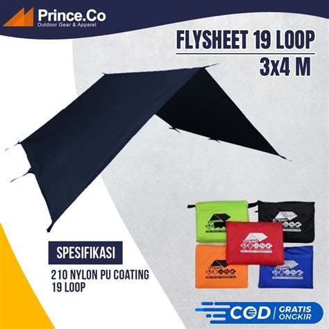 Tenda Flysheet X Loop Hole Fly Sheet Tent Bivak