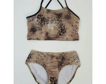 Cheetah Print Bikini Etsy