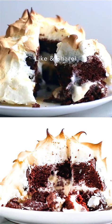 Easy Baked Alaska Cake [Video] | Baked alaska, Easy baking, Alaska cake