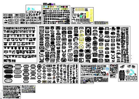 Autocad Blocks Library Dwg File Cadbull