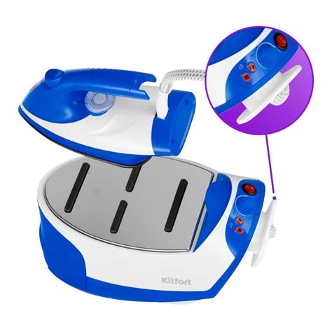 Парогенератор Kitfort КТ-9135-3 бело-синий купить в Алматы