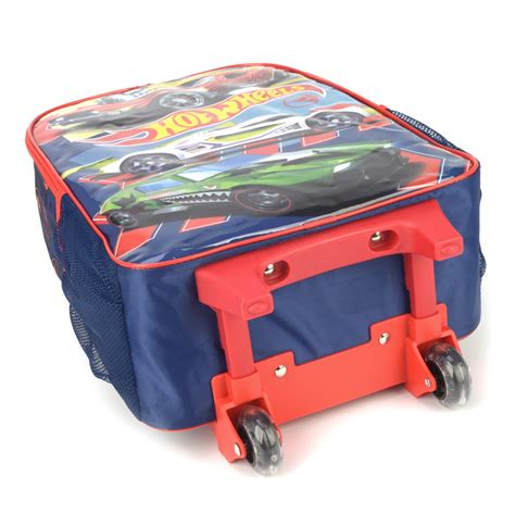 Mochila Escolar Rodinha Infantil Lancheira Hot Wheels Lika Bijuterias