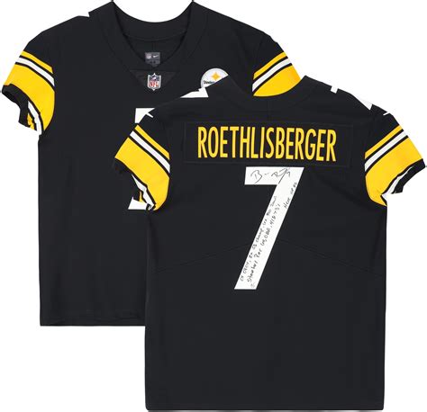 Ben Roethlisberger Pittsburgh Steelers Autographed Black Elite Jersey