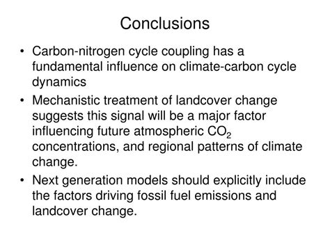 PPT Fundamental Influence Of Carbon Nitrogen Cycle Coupling On