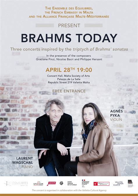 Brahms Today - Concert by Ensemble Des Equilibres - Malta Society of Arts