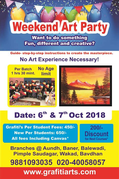 Art Party For Kids Make Your Childs Next Birthday At Grafiti Pune