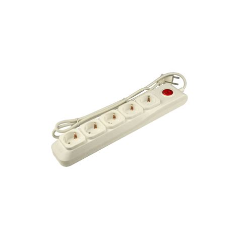 Сетевой фильтр Uniel серии Lux S-GSL5-5 IVORY с заземлением, 5м, пвс 3* ...