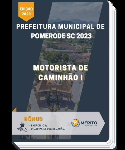 Simulado Para Motorista Samae Pomerode - Apostila Motorista de Caminhão I Prefeitura de Pomerode SC 2023 ...