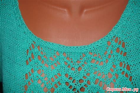 Кофточка из хлопка "Мятная прохлада" - Вязание - Страна Мам