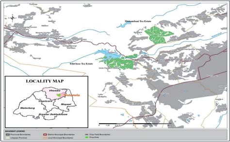 Location Of Tshivhase Mukumbani Tea Estate In Vhembe District Under
