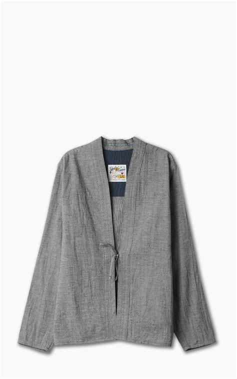 Naked Famous Denim Kimono Shirt Linen Cotton Nep Blue Cultizm
