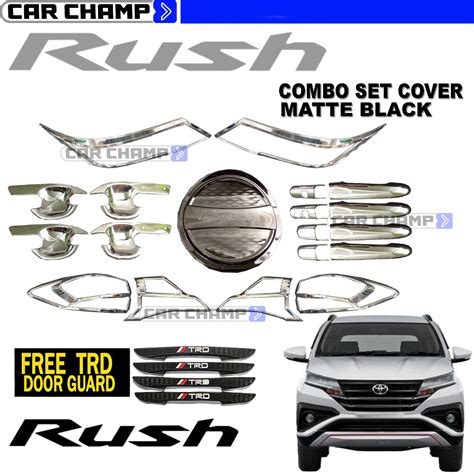 Toyota Rush G To Garnish Combo Set Cover Chrome With Free Trd