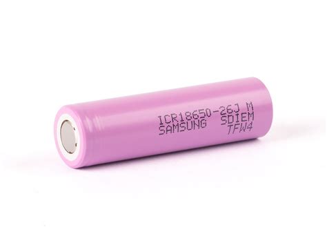 Samsung ICR18650-26J - 2600mAh, 3,6V - 3,7V ungeschützt | akkuteile.de