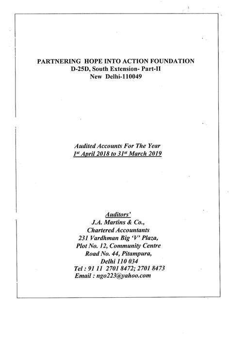 financial reports phia