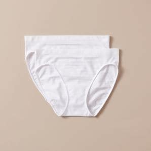 Pack Matte And Shine Seamfree Bikini Briefs White Target Australia