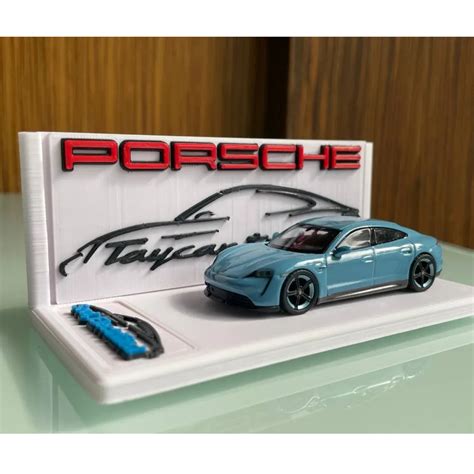 Nicho Expositor Estante Para Carrinho Em Miniaturas Hot Wheels HotWheels Porsche Taycan