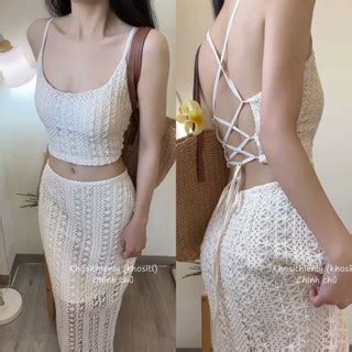 Khosithienly Khositl L Chu N Set O Crop Nude Ren Len M C D Y An C T L Ng Ch N V Y