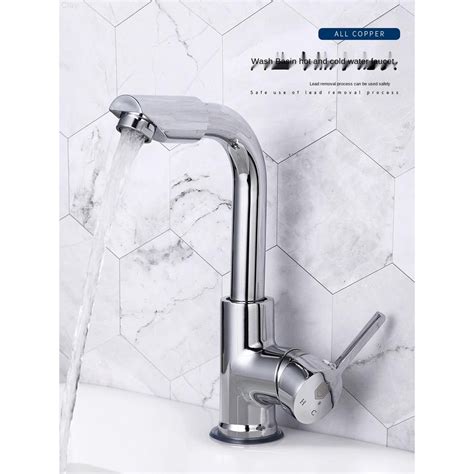 Hot And Cold Faucet For Washbasin Single Hole Bathroom Cabinet Washbasin Washbasin Tabletop