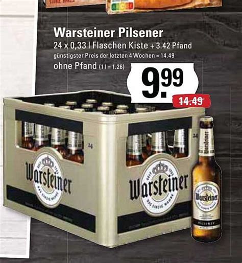 Warsteiner Pilsener Angebot Bei Marktkauf Prospekte De