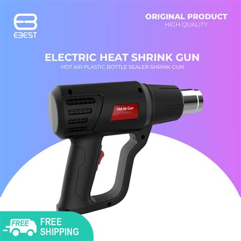 Electric Heat Shrink Gun W V Universal Hot Air Bottle Plastic Sealer Adjustable