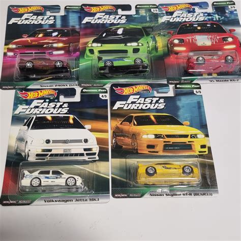 Hot Wheels Fast Furious Velozes E Furiosos Original Fast Set Completo Myni