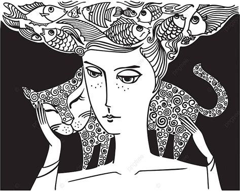 Girl With Cat Pussy White Pretty Vector Pussy White Pretty PNG And Vector With Transparent