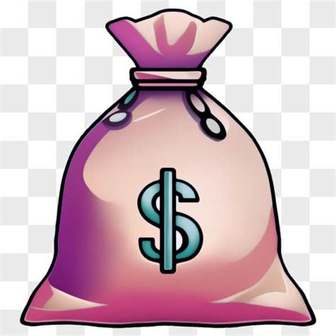 Download Pink Money Bag With Dollar Sign Pngs Online Creative Fabrica