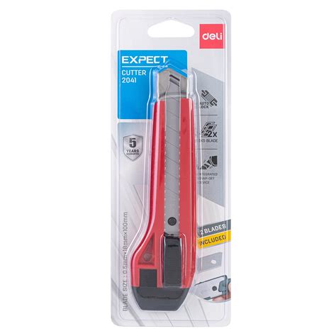 Deli E2041 Utility Knife Paper Cutter 18mm