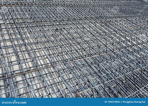 Steel Reinforcements At Construction Site Stock Photo Image Of