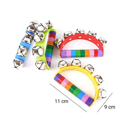 Деревянная музыкальная игрушка-погремушка «Бубенцы-кастет» — Sabi toys