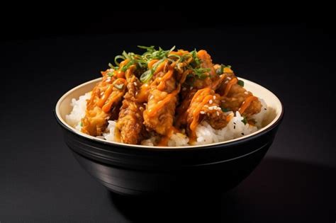 Premium Photo Soy Miso Tofu Tempura Bowl