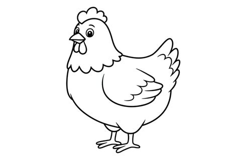 Desenho De Galinhas Para Imprimir - 6