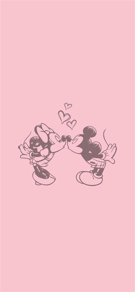 Mickey & Minnie Mouse Pink Wallpapers - Pink Aesthetic Wallpaper