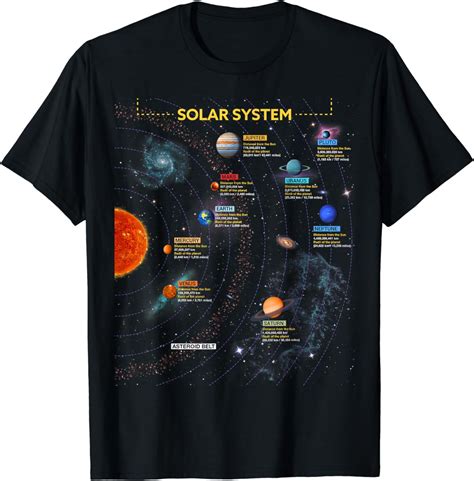 Solar System T Shirt Perfect Space Enthusiasts T Tshirt T Shirt