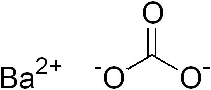 Carbonato De Bario - Carbonato de bário: propriedades, estrutura química, usos ...